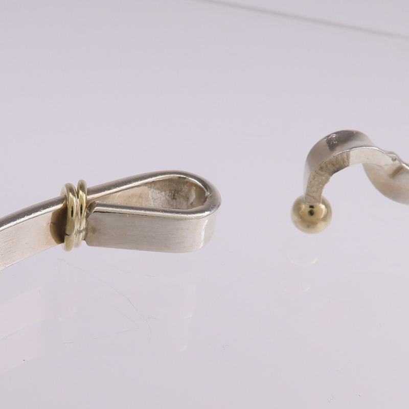 TIFFANY＆CO 925純銀Hook & Eye手鐲-7