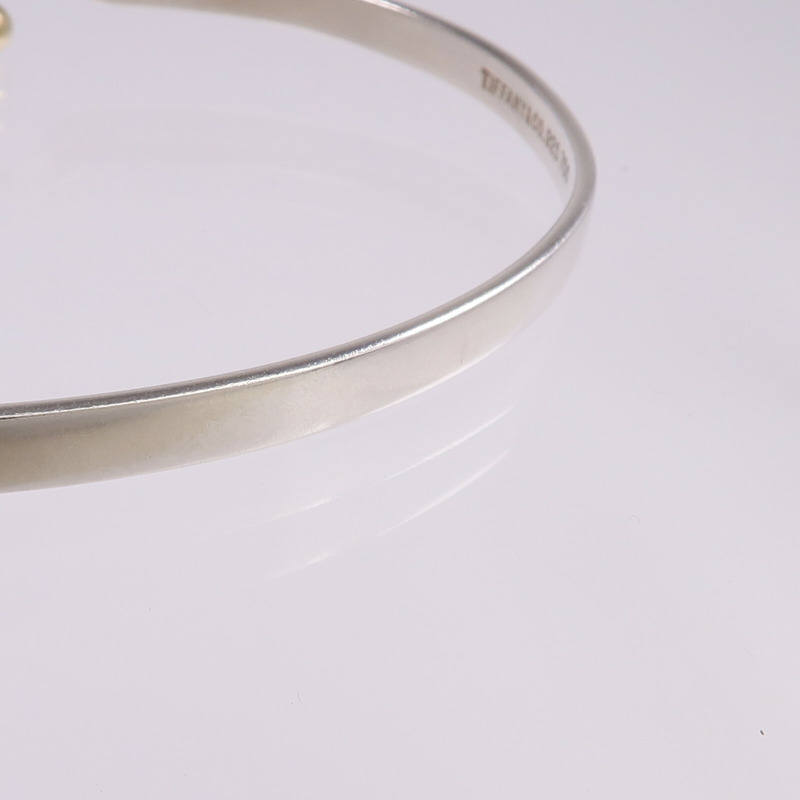 TIFFANY＆CO 925純銀Hook & Eye手鐲-8
