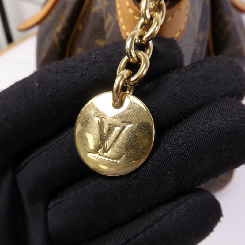 LOUIS VUITTON Monogram Tivoli GM金扣肩背袋-6
