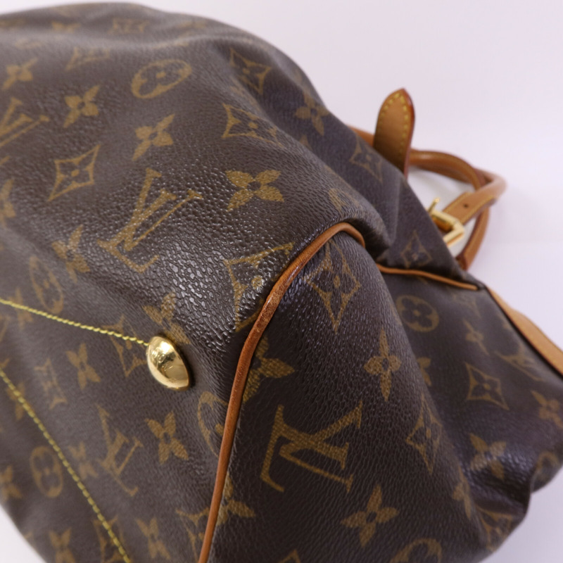 LOUIS VUITTON Monogram Tivoli GM金扣肩背袋-10