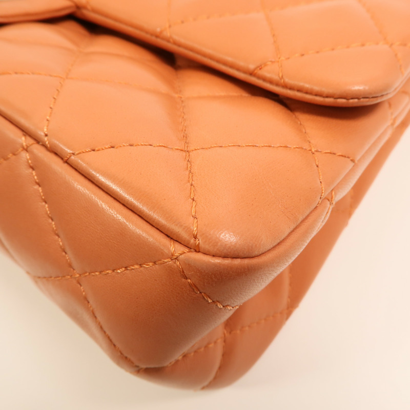 CHANEL 羊皮皮革2.55 Jumbo銀扣鏈帶肩背袋-12