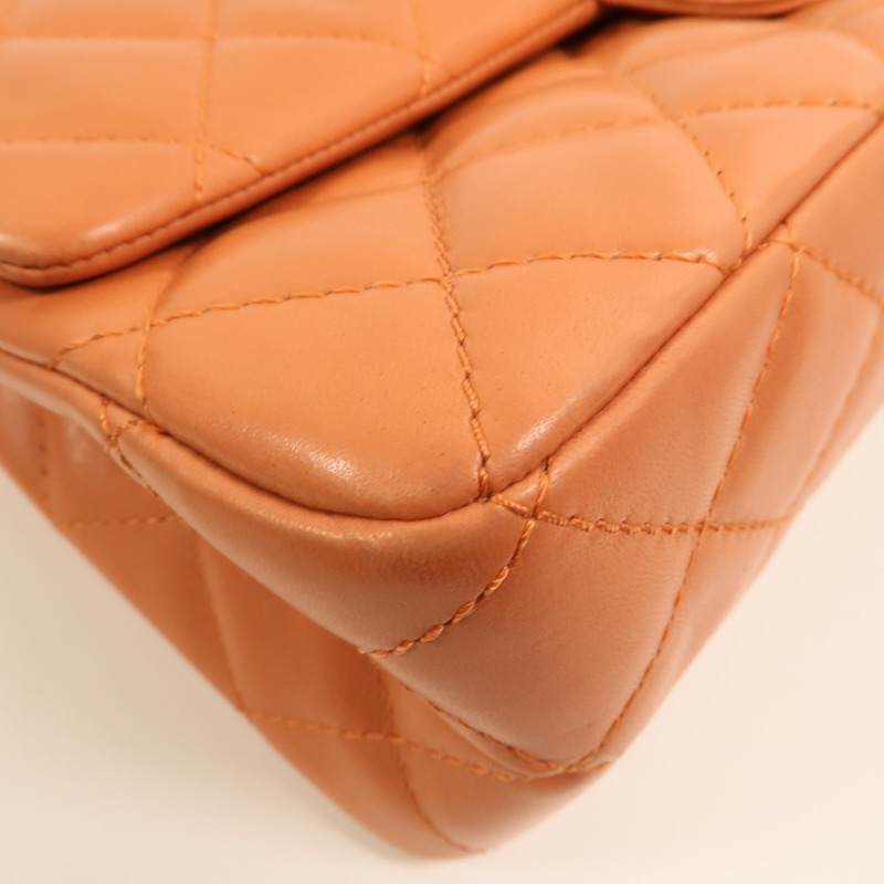 CHANEL 羊皮皮革2.55 Jumbo銀扣鏈帶肩背袋-13