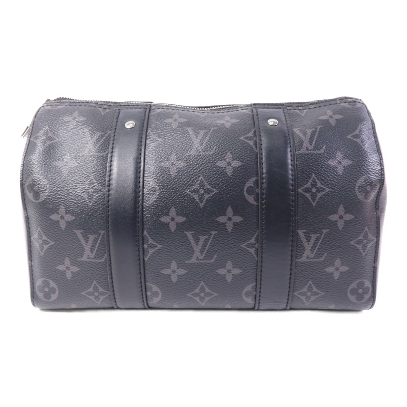 LOUIS VUITTON Monogram Eclipse City Keepall銀扣手挽肩背兩用袋-1