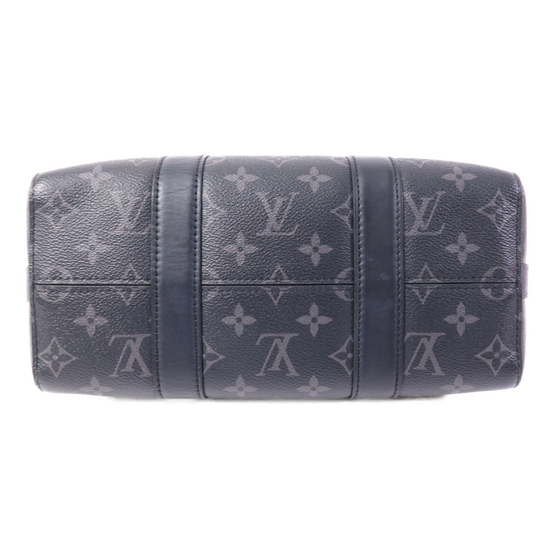 LOUIS VUITTON Monogram Eclipse City Keepall銀扣手挽肩背兩用袋-3