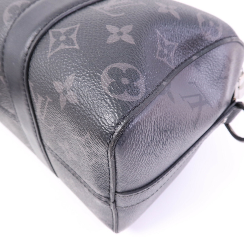 LOUIS VUITTON Monogram Eclipse City Keepall銀扣手挽肩背兩用袋-8
