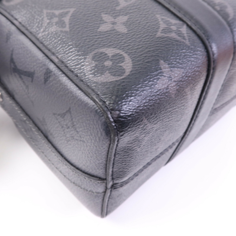 LOUIS VUITTON Monogram Eclipse City Keepall銀扣手挽肩背兩用袋-11