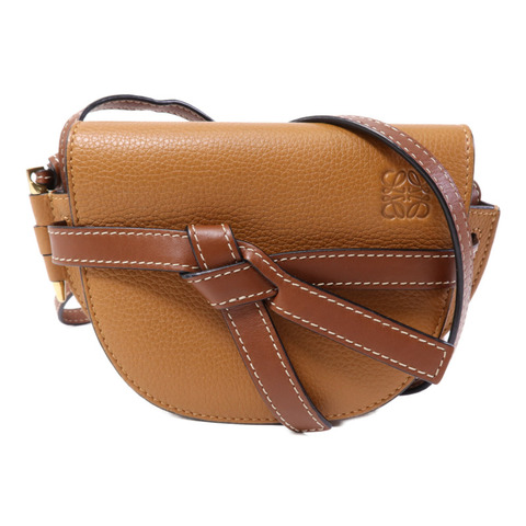 LOEWE 牛皮皮革Mini Gate金扣肩背袋