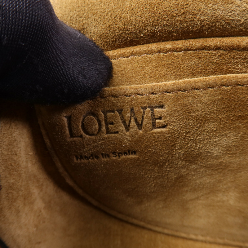 LOEWE 牛皮皮革Mini Gate金扣肩背袋-5