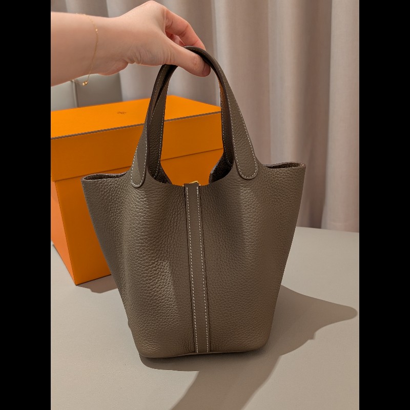 98新Hermès Picotin 18大象灰 Etoupe｜金扣｜U刻（2022）-6