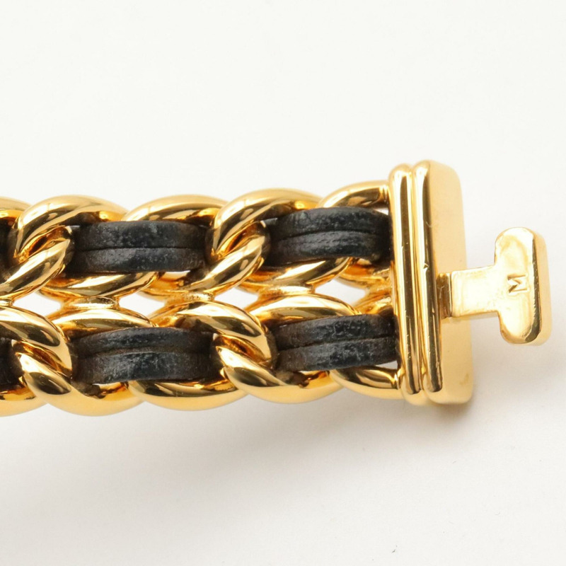 香奈兒 (Chanel) CHANEL Première M 女士腕錶，鍍金 (GP)，皮革錶帶，黑色，H0001-12