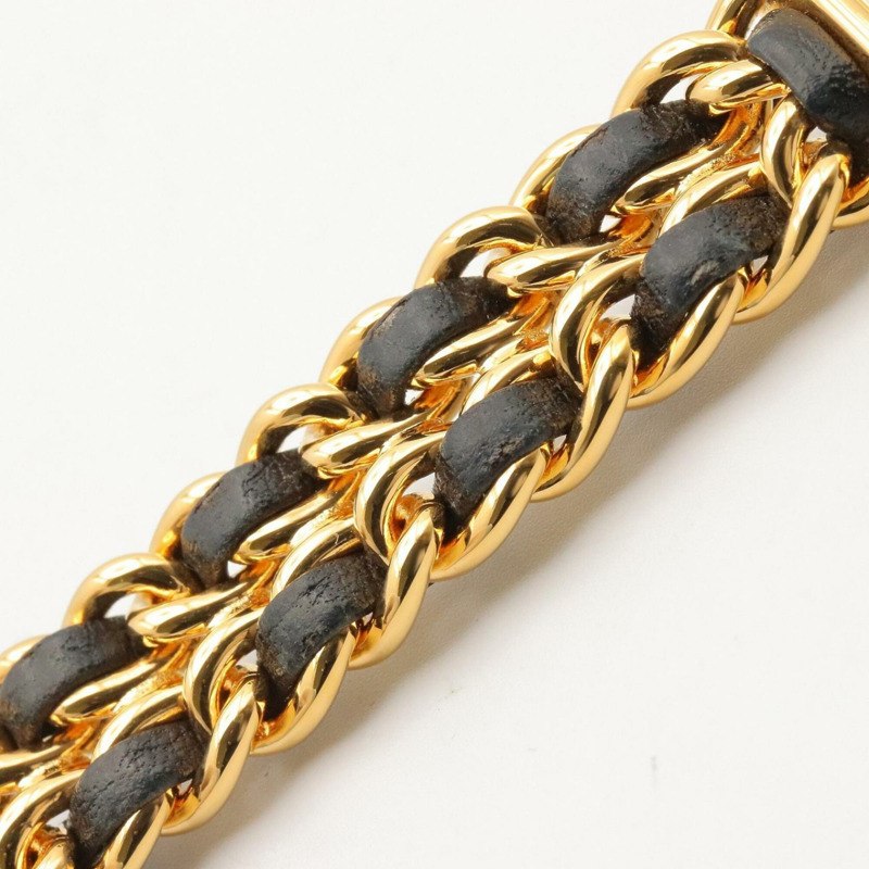 香奈兒 (Chanel) CHANEL Première M 女士腕錶，鍍金 (GP)，皮革錶帶，黑色，H0001-13