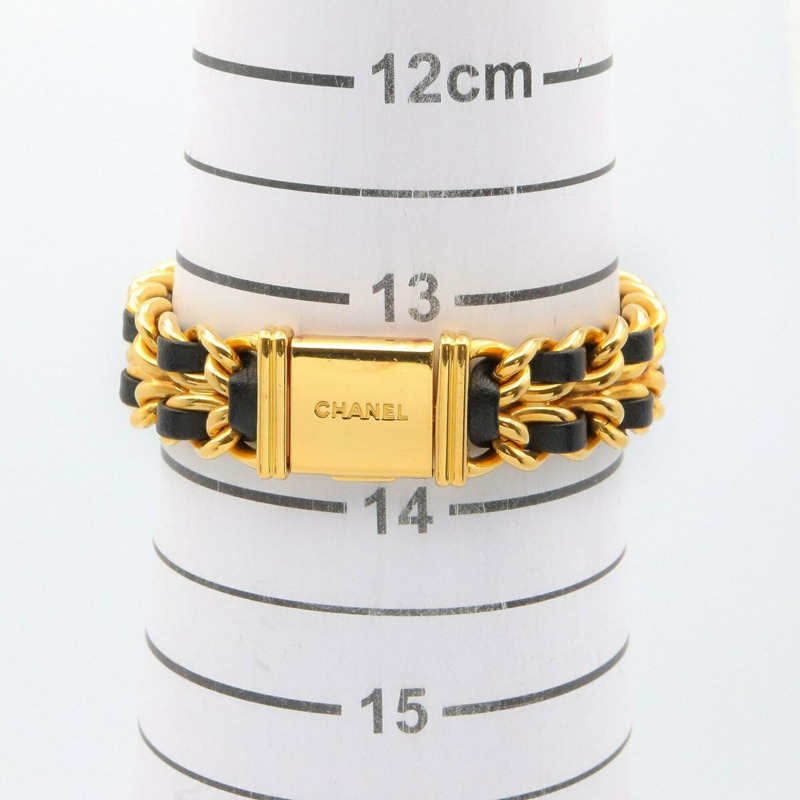 香奈兒 (Chanel) CHANEL Première S 女士腕錶，鍍金 (GP)，皮革錶帶，黑色，H0001-7
