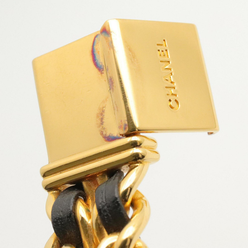 香奈兒 (Chanel) CHANEL Première S 女士腕錶，鍍金 (GP)，皮革錶帶，黑色，H0001-11