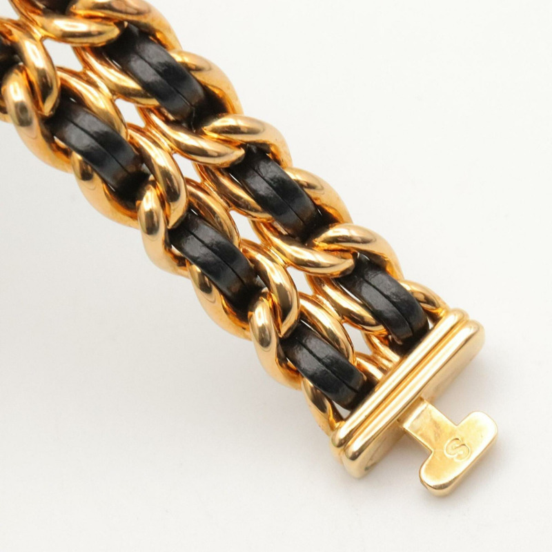 香奈兒 (Chanel) CHANEL Première S 女士腕錶，鍍金 (GP)，皮革錶帶，黑色，H0001-12