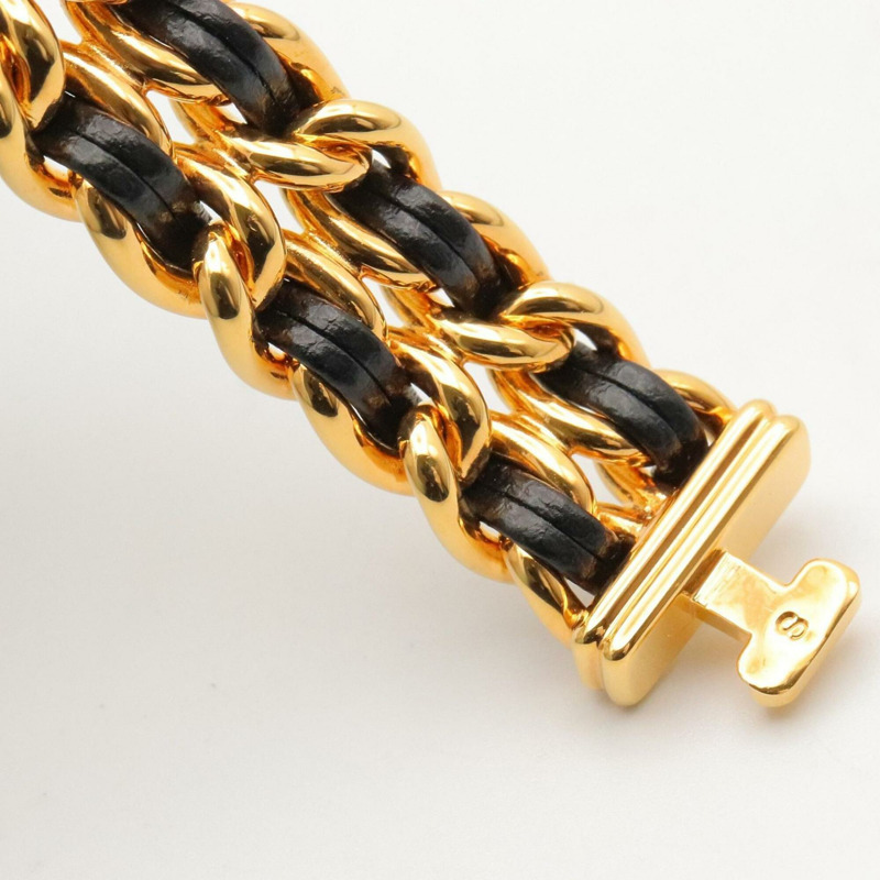 香奈兒 (Chanel) CHANEL Première S 女士腕錶，鍍金 (GP)，皮革錶帶，黑色，H0001-13