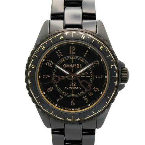 香奈兒 J12 Couture 男士陶瓷腕錶，黑色，H9762