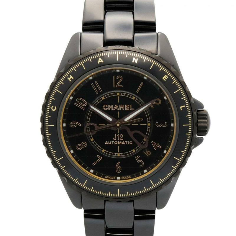 香奈兒 J12 Couture 男士陶瓷腕錶，黑色，H9762-0