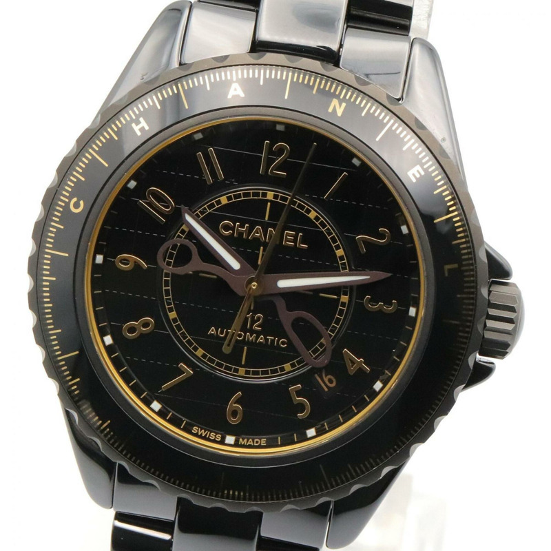 香奈兒 J12 Couture 男士陶瓷腕錶，黑色，H9762-2