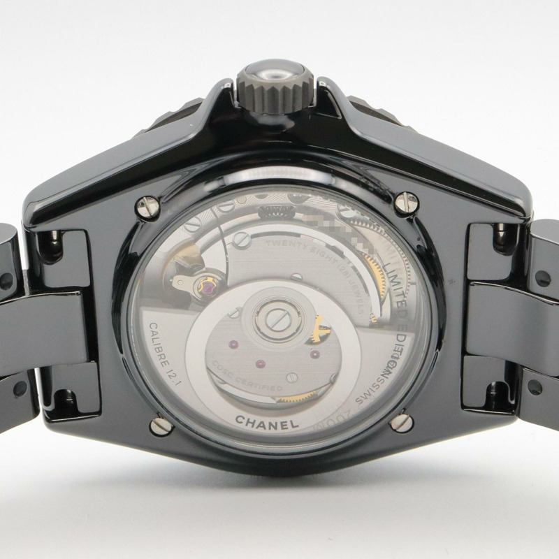 香奈兒 J12 Couture 男士陶瓷腕錶，黑色，H9762-4