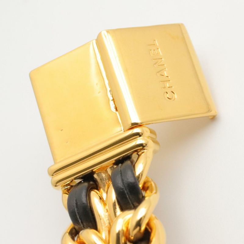 香奈兒 (Chanel) CHANEL Première S 女士腕錶，鍍金 (GP)，皮革錶帶，黑色，H0001-11