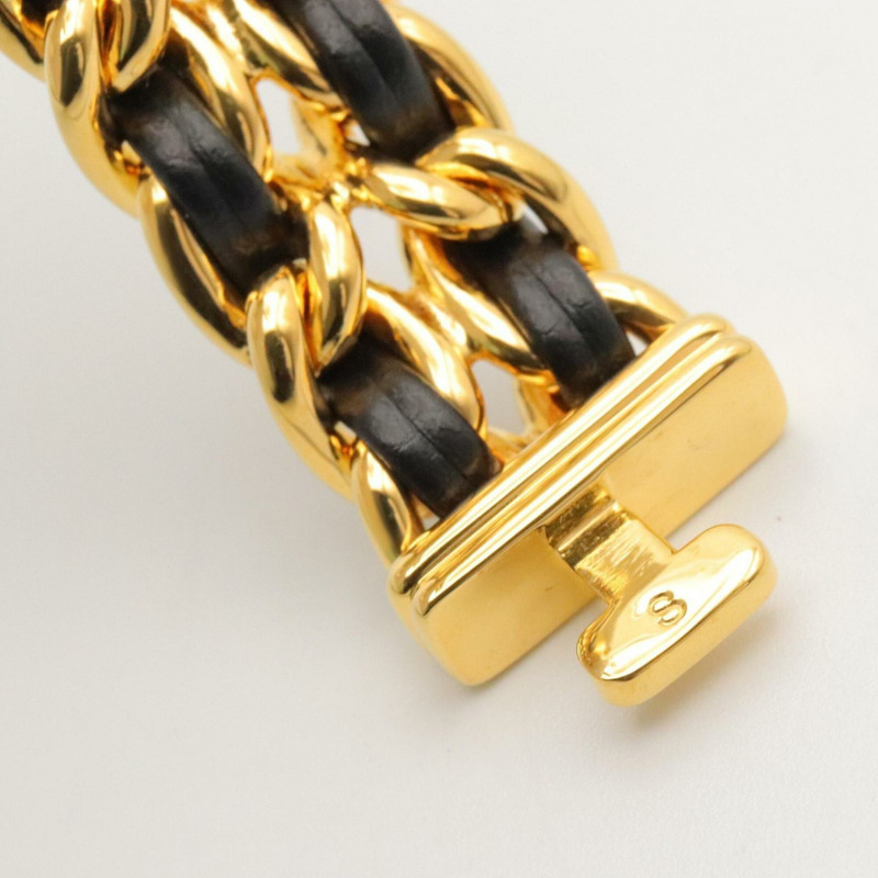 香奈兒 (Chanel) CHANEL Première S 女士腕錶，鍍金 (GP)，皮革錶帶，黑色，H0001-13