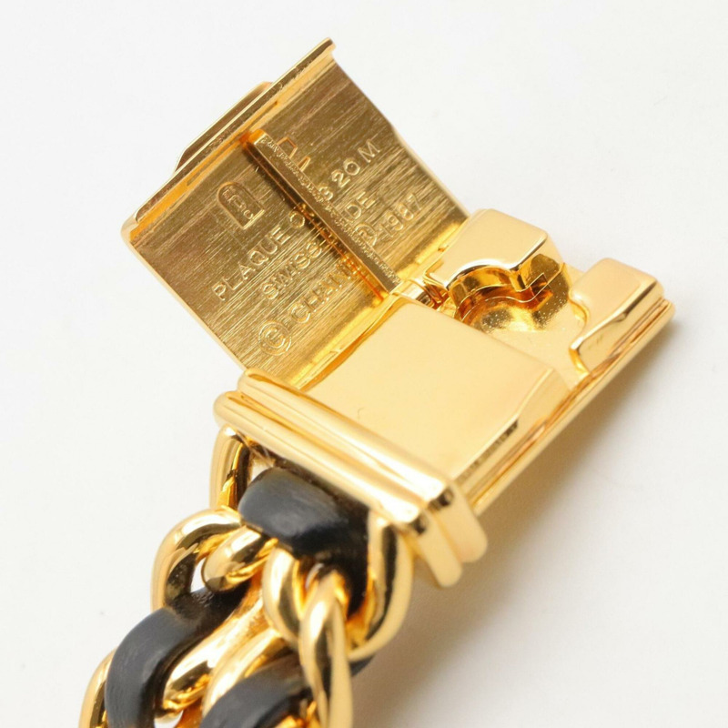 香奈兒 (Chanel) CHANEL Première M 女士腕錶，鍍金 (GP)，皮革錶帶，黑色，H0001-10