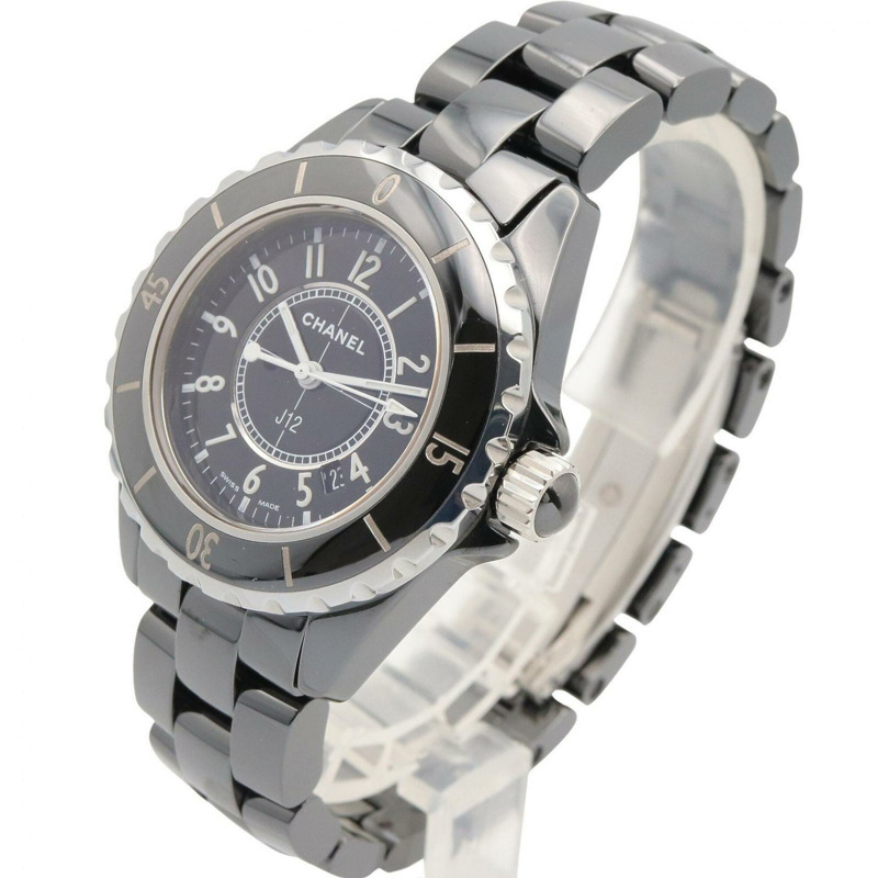 香奈兒 J12 腕錶，陶瓷，女士，黑色，H0682-1