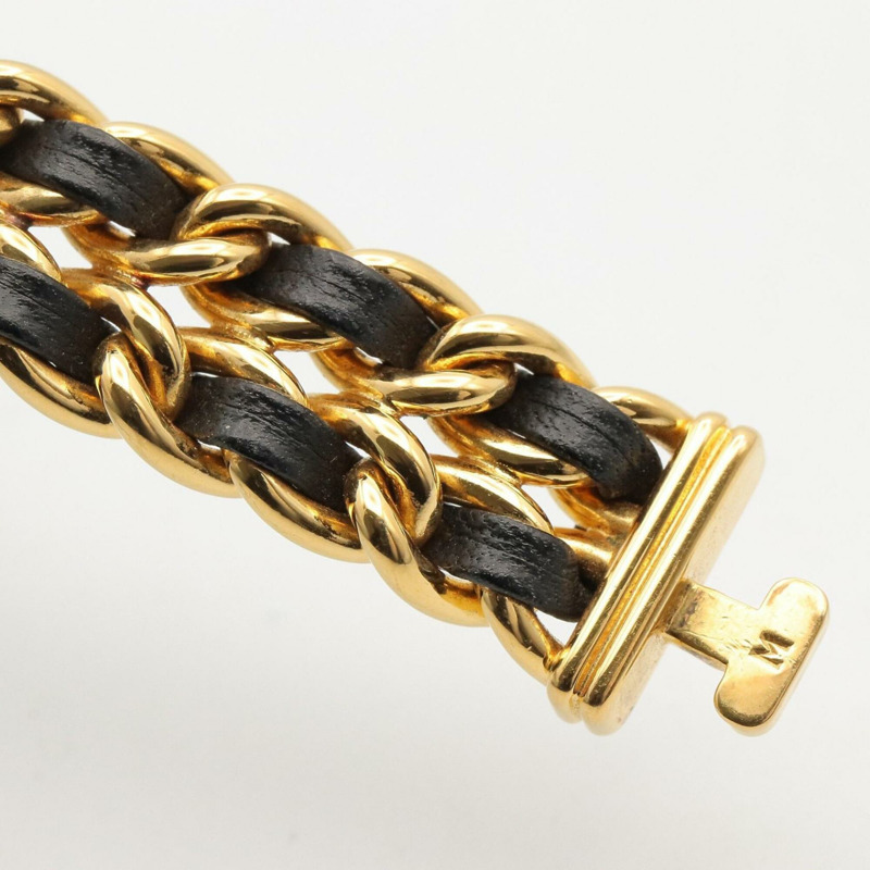 香奈兒 (Chanel) CHANEL Première M 女士腕錶，鍍金 (GP)，皮革錶帶，黑色，H0001-13