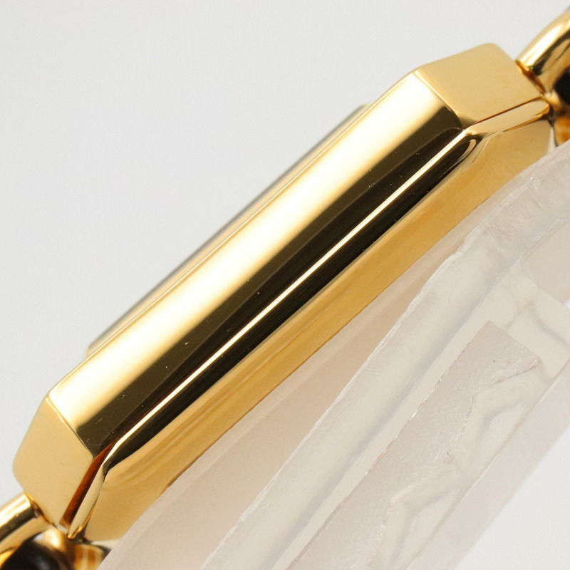 香奈兒 (Chanel) CHANEL Première S 女士腕錶，鍍金 (GP)，皮革錶帶，黑色，H0001-9