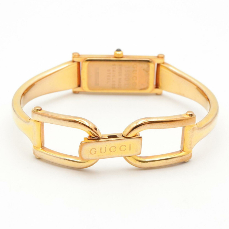 Gucci 手鐲腕錶，粉紅色貝殼，鍍金，女士，粉紅色，1500L-4