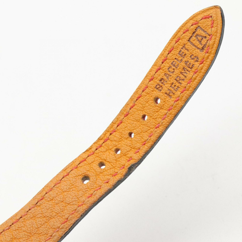 愛馬仕 Kelly 女士腕錶，鍍金 (GP)，皮革錶帶，波爾多紅 (KE1.201)-12