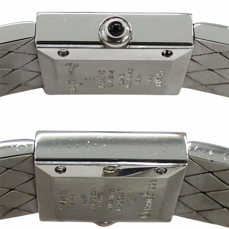 香奈兒女士手錶，品牌名稱，Matelassé，石英，不銹鋼（SS），H0009，銀色，黑色，方形，拋光。-2