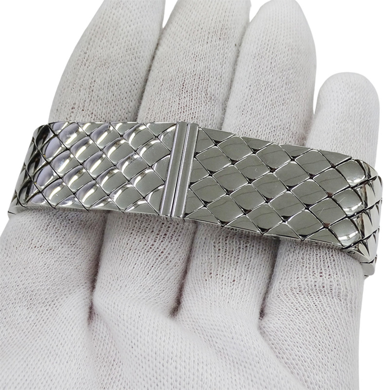 香奈兒女士手錶，品牌名稱，Matelassé，石英，不銹鋼（SS），H0009，銀色，黑色，方形，拋光。-5