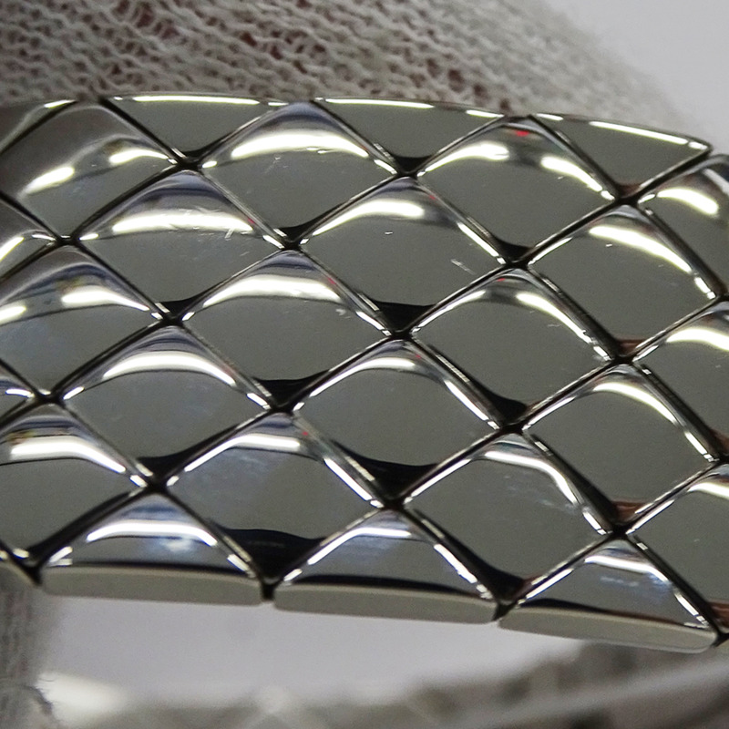 香奈兒女士手錶，品牌名稱，Matelassé，石英，不銹鋼（SS），H0009，銀色，黑色，方形，拋光。-9