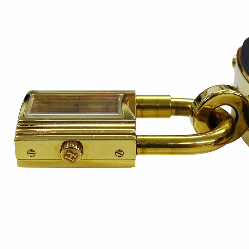 愛馬仕 (Hermes) 女士腕錶，凱莉石英錶款，GP 皮革錶帶，KE1.201，金色、藍色、紅色錶盤，○Y ○Z，附贈替換錶帶-3