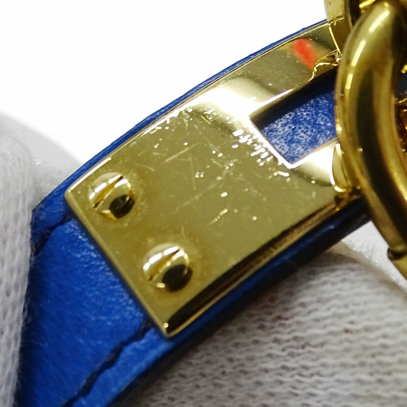 愛馬仕 (Hermes) 女士腕錶，凱莉石英錶款，GP 皮革錶帶，KE1.201，金色、藍色、紅色錶盤，○Y ○Z，附贈替換錶帶-9