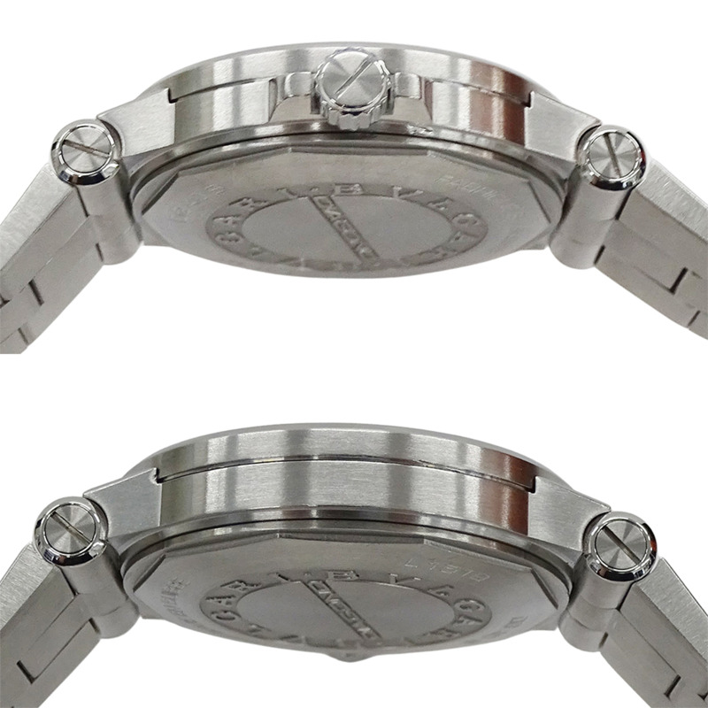 寶格麗 (Bulgari) BVLGARI 男士腕錶，Diagono Date，自動上鍊，不鏽鋼 (SS)，DG40S，銀色，拋光-2