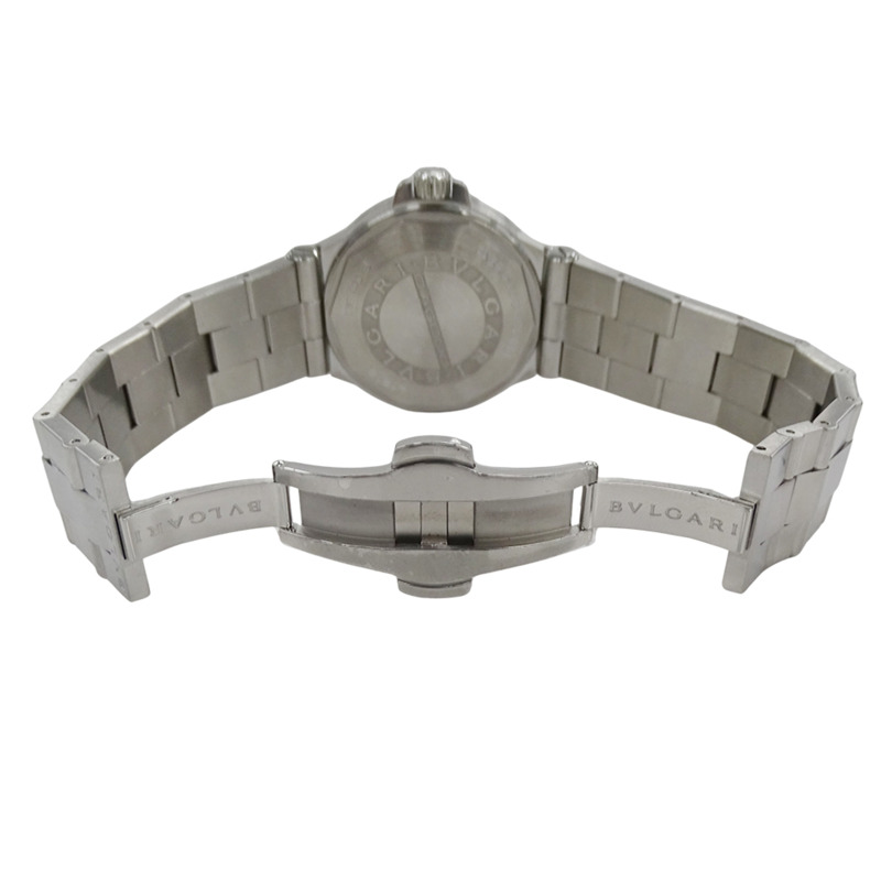 寶格麗 (Bulgari) BVLGARI 男士腕錶，Diagono Date，自動上鍊，不鏽鋼 (SS)，DG40S，銀色，拋光-3