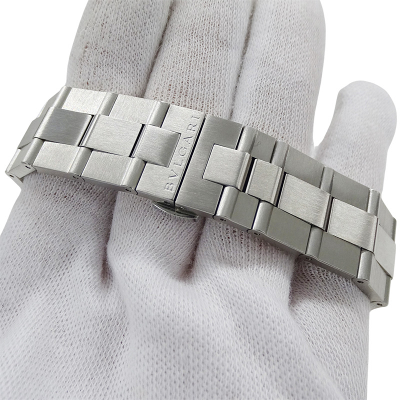 寶格麗 (Bulgari) BVLGARI 男士腕錶，Diagono Date，自動上鍊，不鏽鋼 (SS)，DG40S，銀色，拋光-5