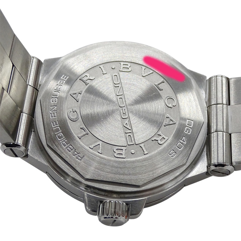 寶格麗 (Bulgari) BVLGARI 男士腕錶，Diagono Date，自動上鍊，不鏽鋼 (SS)，DG40S，銀色，拋光-6