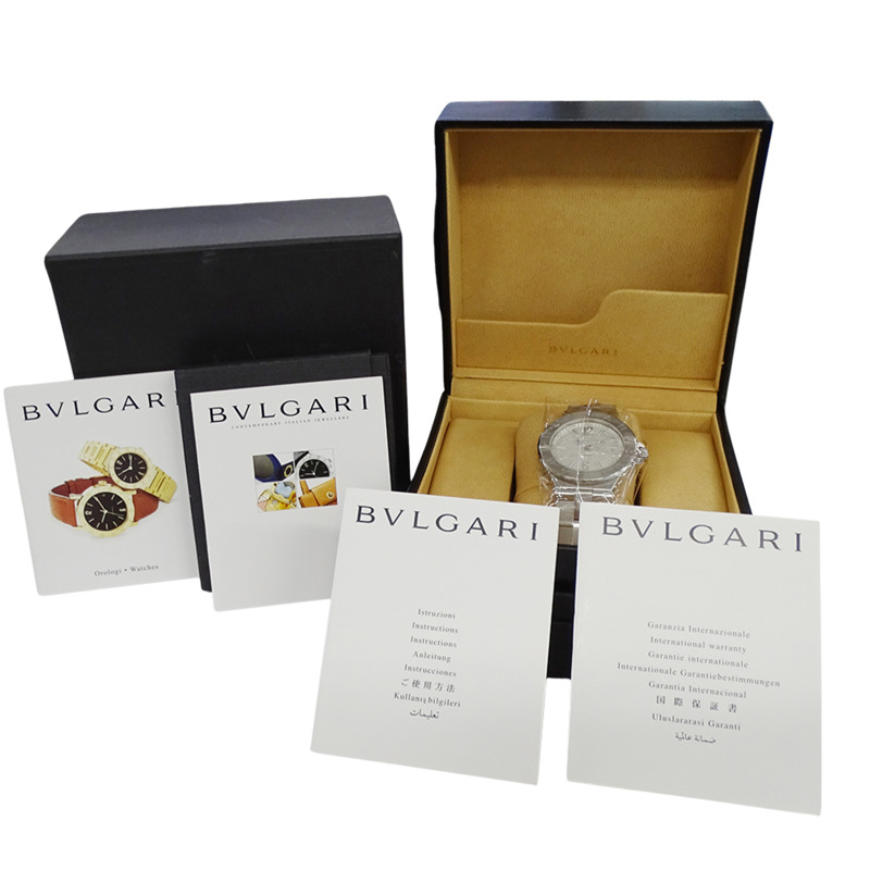 寶格麗 (Bulgari) BVLGARI 男士腕錶，Diagono Date，自動上鍊，不鏽鋼 (SS)，DG40S，銀色，拋光-7