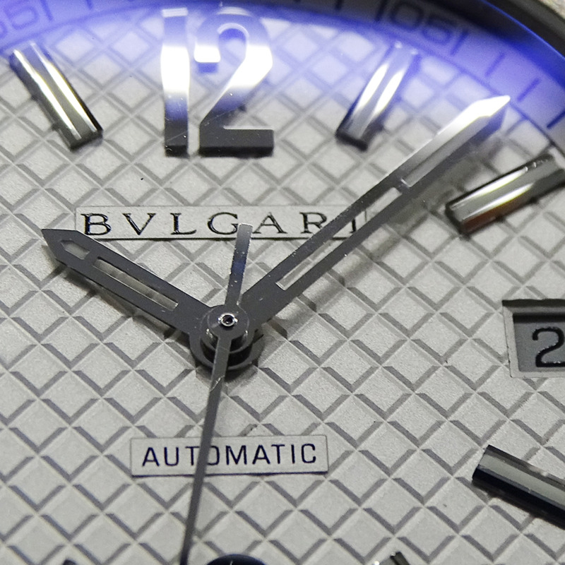寶格麗 (Bulgari) BVLGARI 男士腕錶，Diagono Date，自動上鍊，不鏽鋼 (SS)，DG40S，銀色，拋光-14