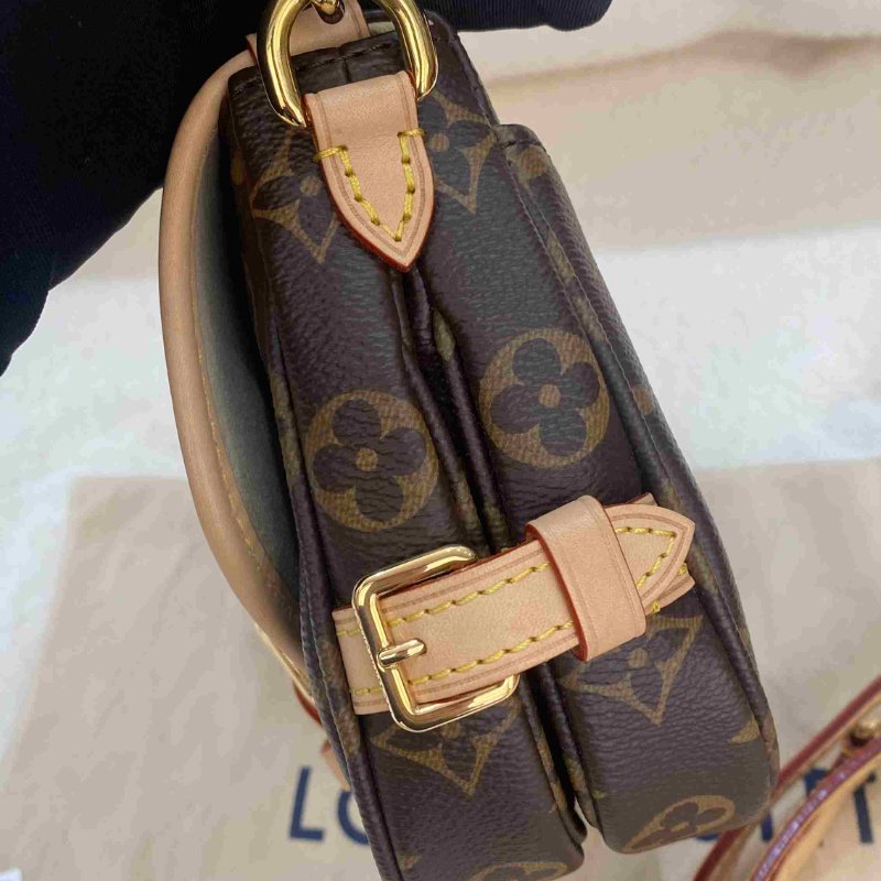 LV 原花雙面雙子星Saumur BB肩背包-6