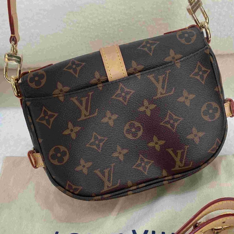 LV 原花雙面雙子星Saumur BB肩背包-11