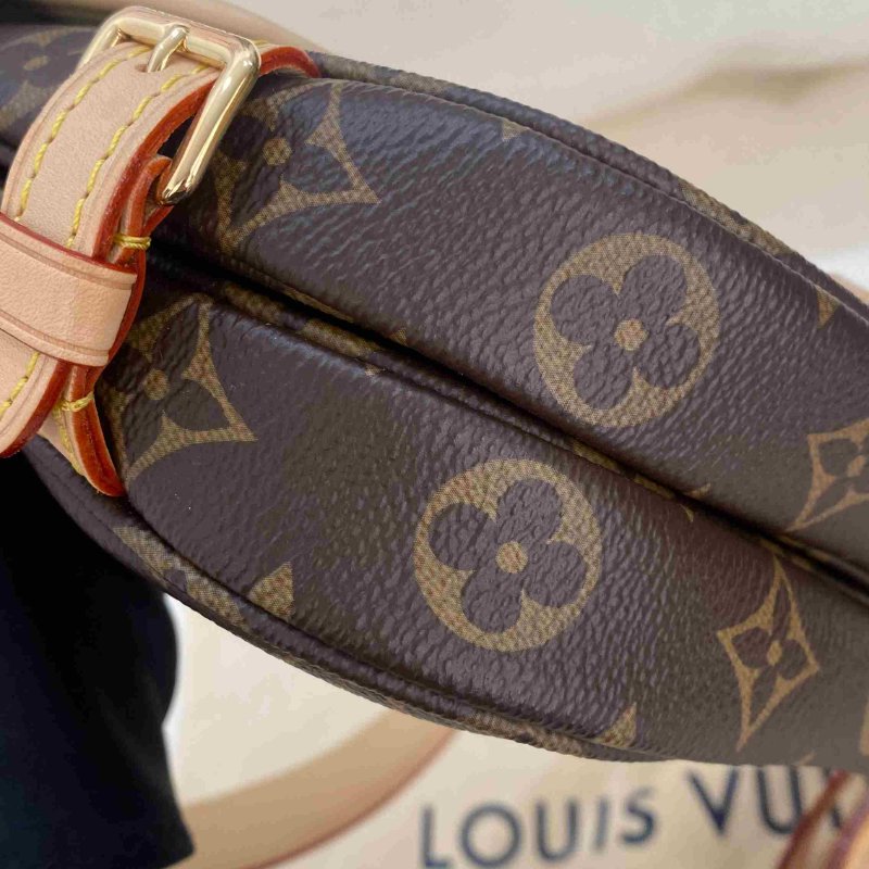 LV 原花雙面雙子星Saumur BB肩背包-14