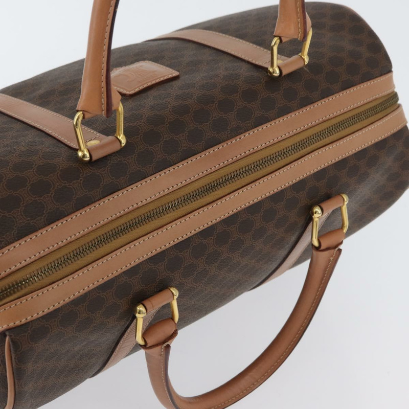 【日本直送】CELINE Macadam帆布手提包 PVC皮革 棕色金色 正品 YKZ161A-5