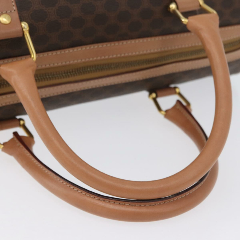 【日本直送】CELINE Macadam帆布手提包 PVC皮革 棕色金色 正品 YKZ161A-6