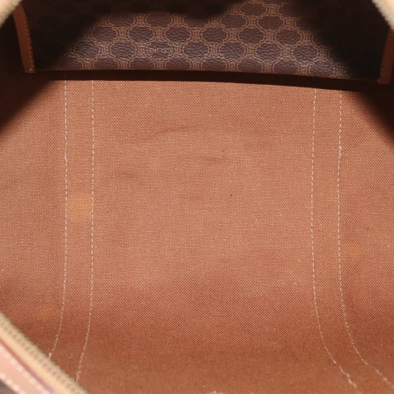 【日本直送】CELINE Macadam帆布手提包 PVC皮革 棕色金色 正品 YKZ161A-9