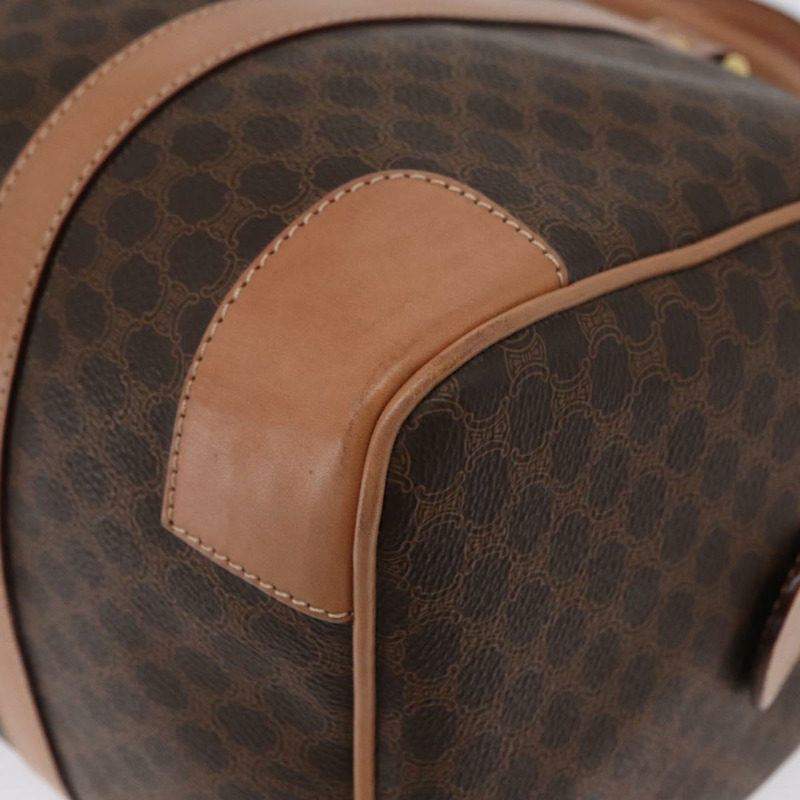 【日本直送】CELINE Macadam帆布手提包 PVC皮革 棕色金色 正品 YKZ161A-14