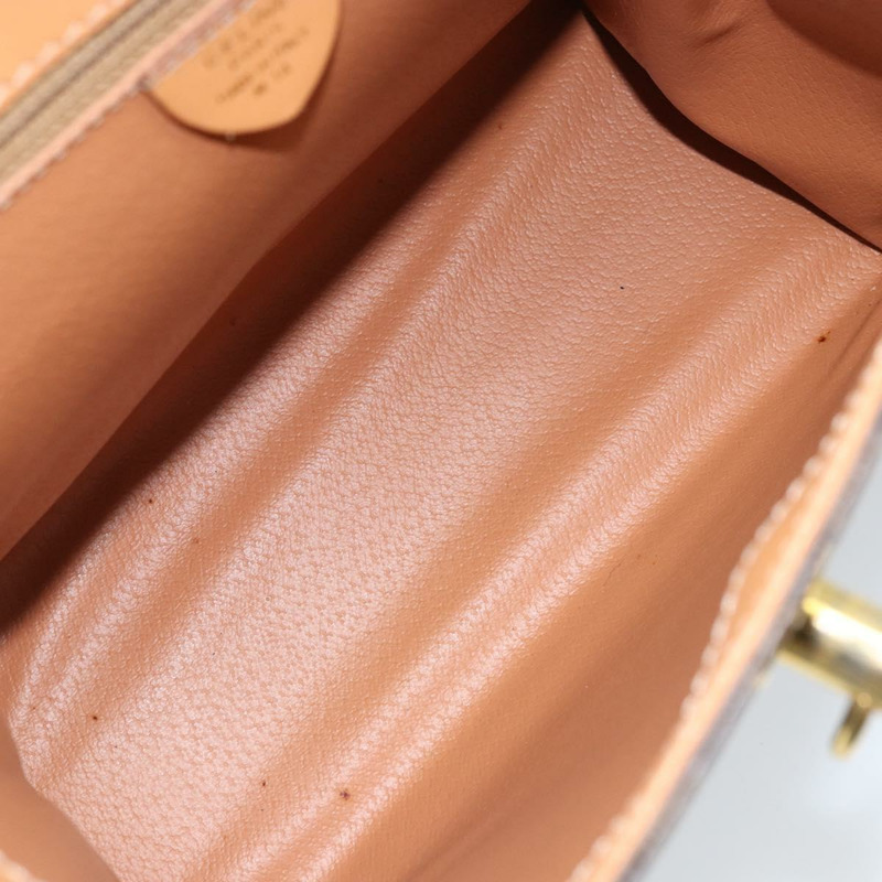 【日本直送】CELINE Macadam帆布手提包 PVC皮革 棕色金色 正品 AMZ142A-10